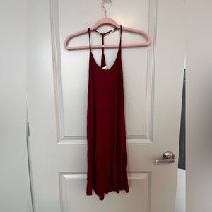 Abercrombie & Fitch Deep Red Backless Dress